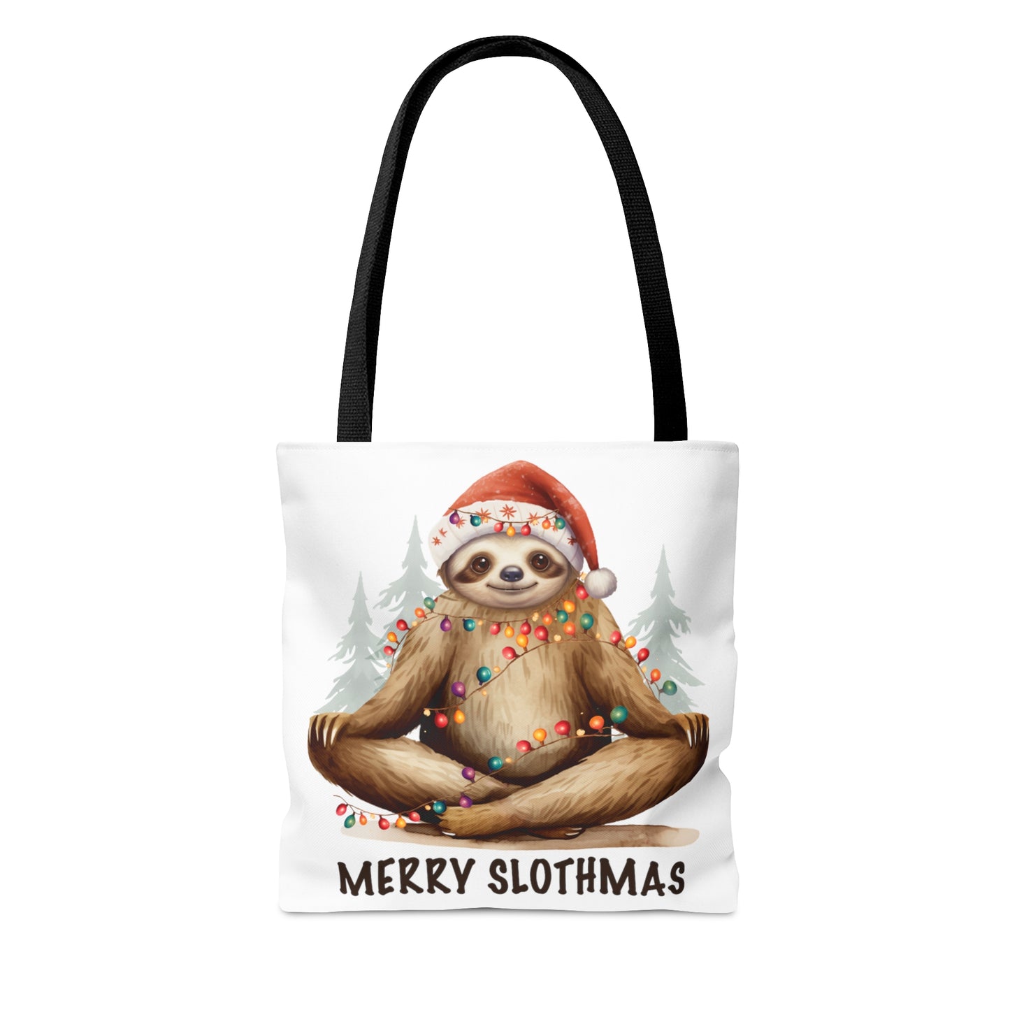 Tote Bag, Christmas, Sloth, Personalised/Non-Personalised Tote bag