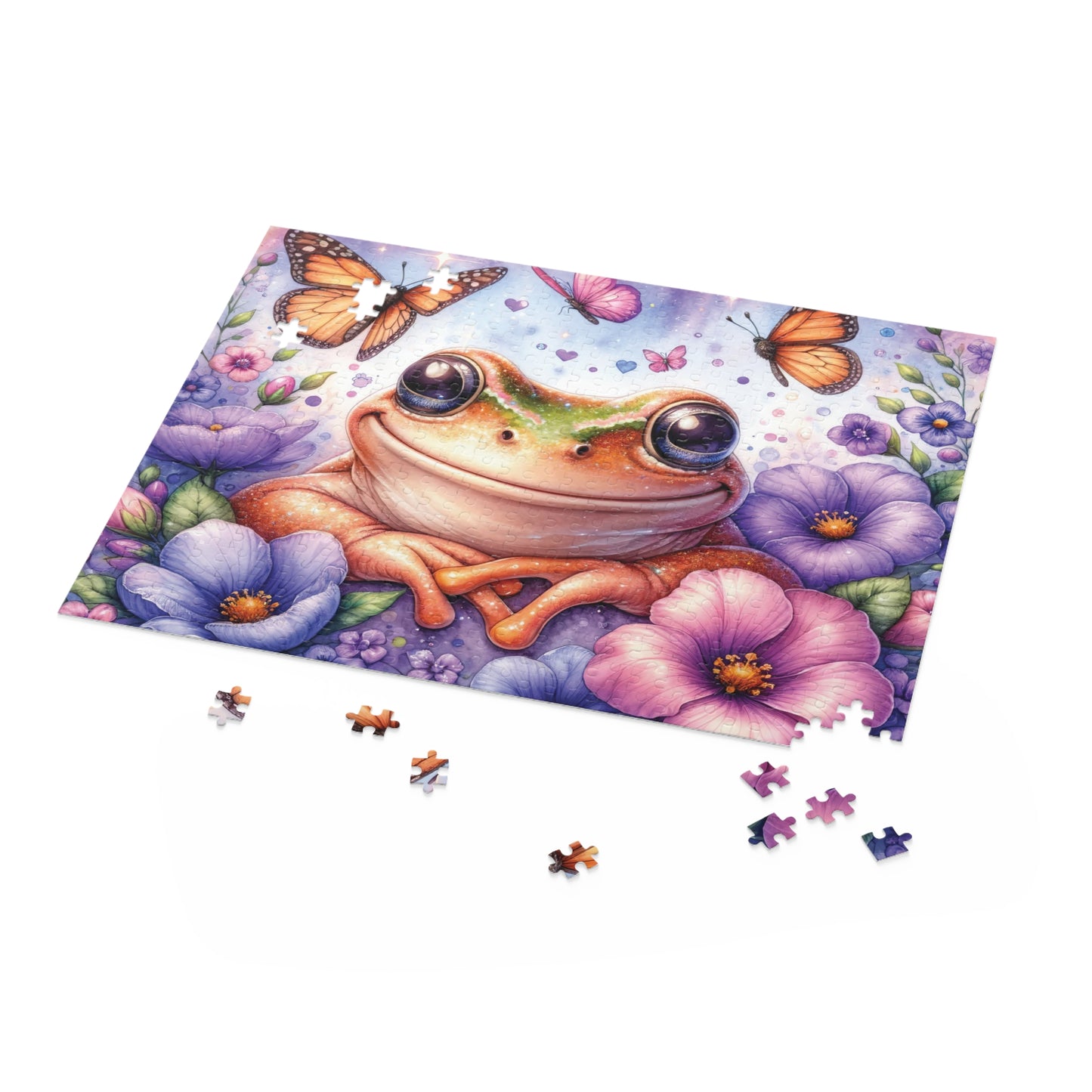 Personalised/Non-Personalised Puzzle, Frog (120, 252, 500-Piece)