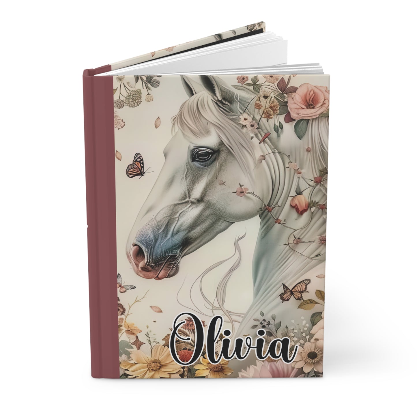 Personalised Hardcover Journal Matte, Country and Western, Horse, awd-1671