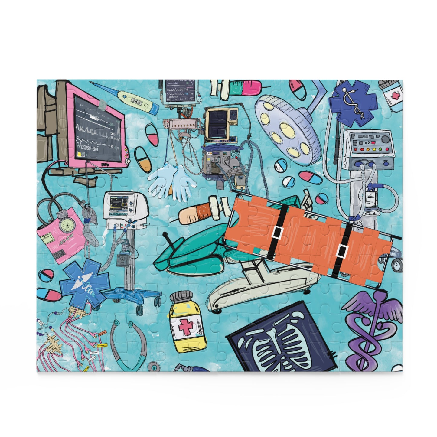 Personalised/Non-Personalised Puzzle, Trauma Nurse (120, 252, 500-Piece)