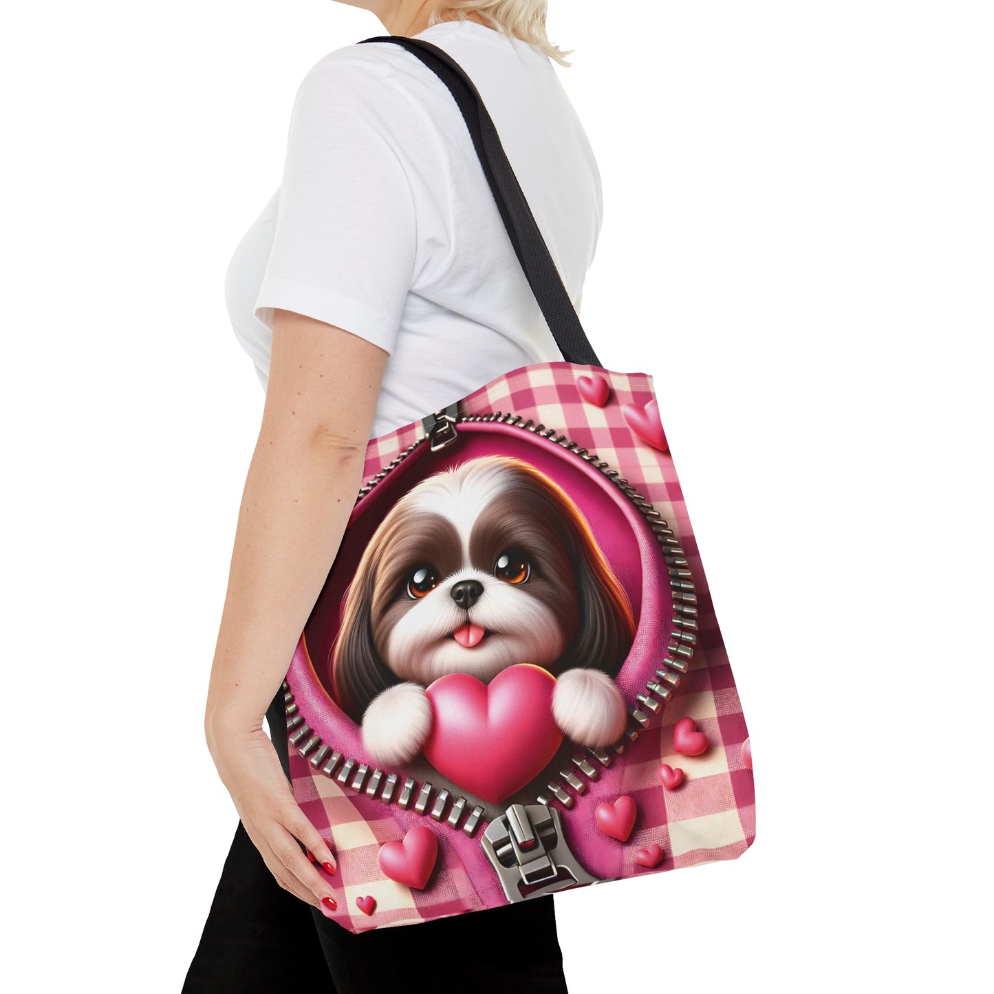 Tote Bag, Cute Dog, Personalised/Non-Personalised Tote bag