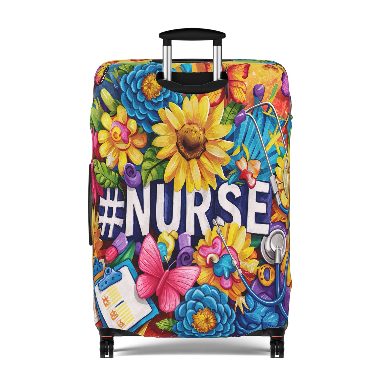 Luggage Cover, Floral, Nurse, awd-1728