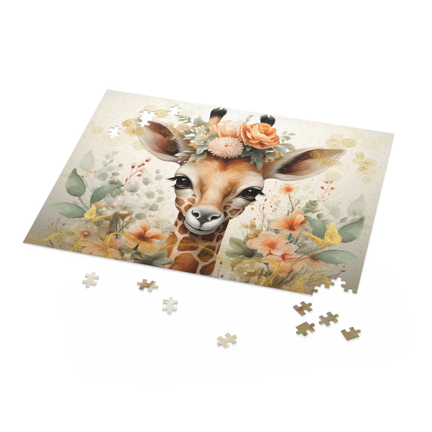 Personalised/Non-Personalised Puzzle, Giraffe (120, 252, 500-Piece)