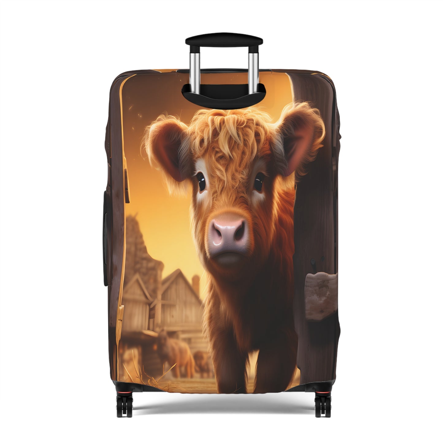 Luggage Cover, Highland Cow, awd-045