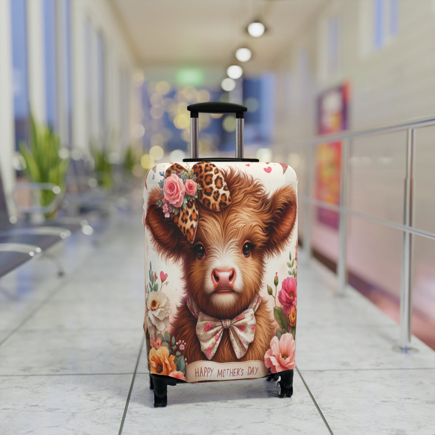 Luggage Cover, Highland Cow, awd-5000