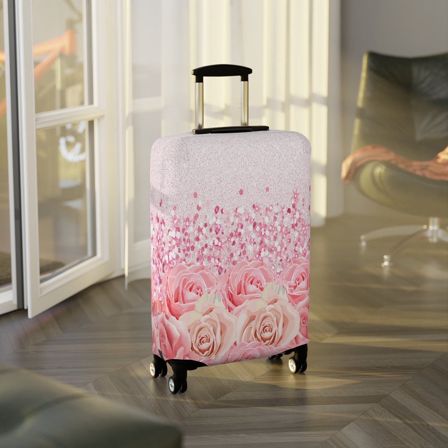 Luggage Cover, Pink Roses, awd-1726