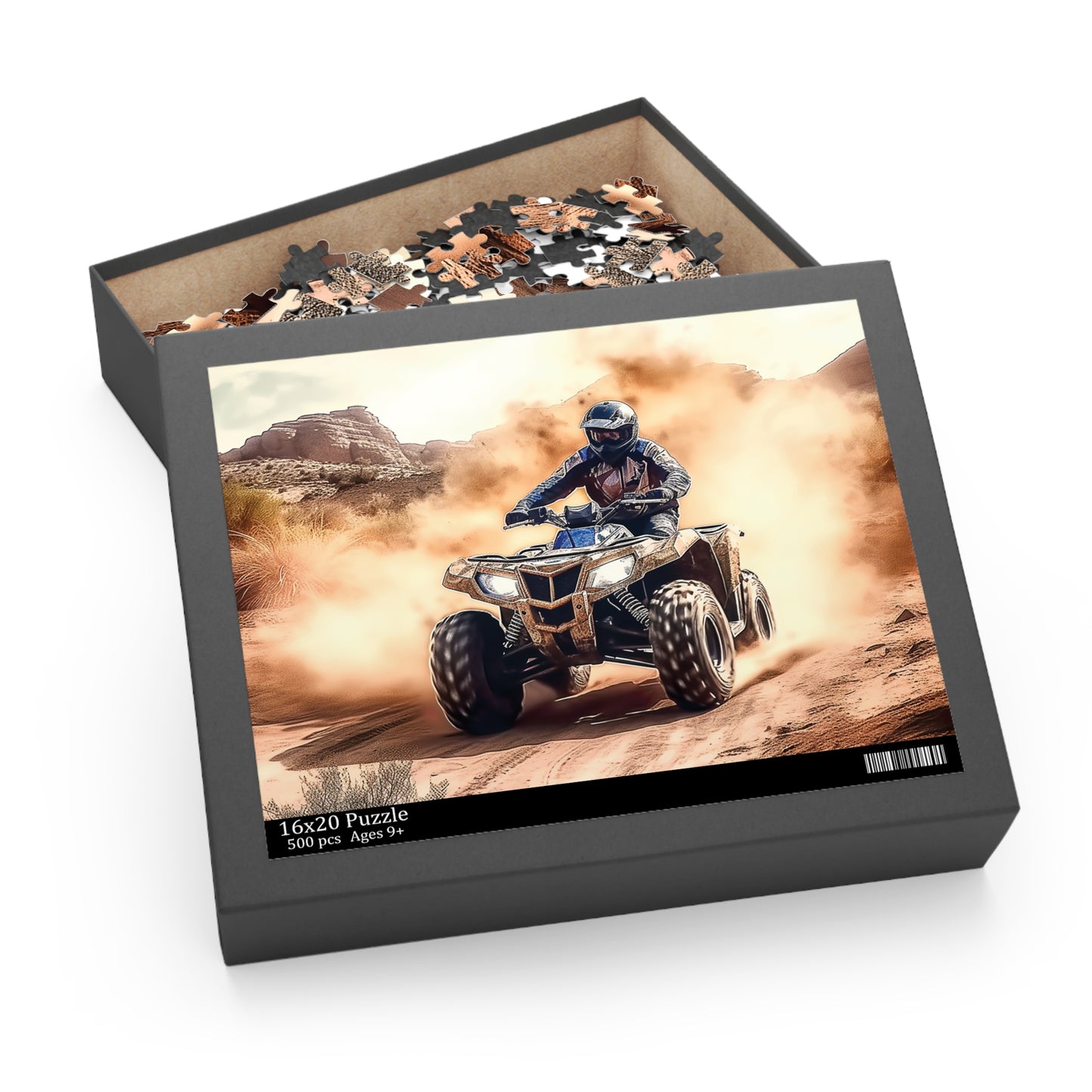 Personalised/Non-Personalised Puzzle, Quad Bike (120, 252, 500-Piece)