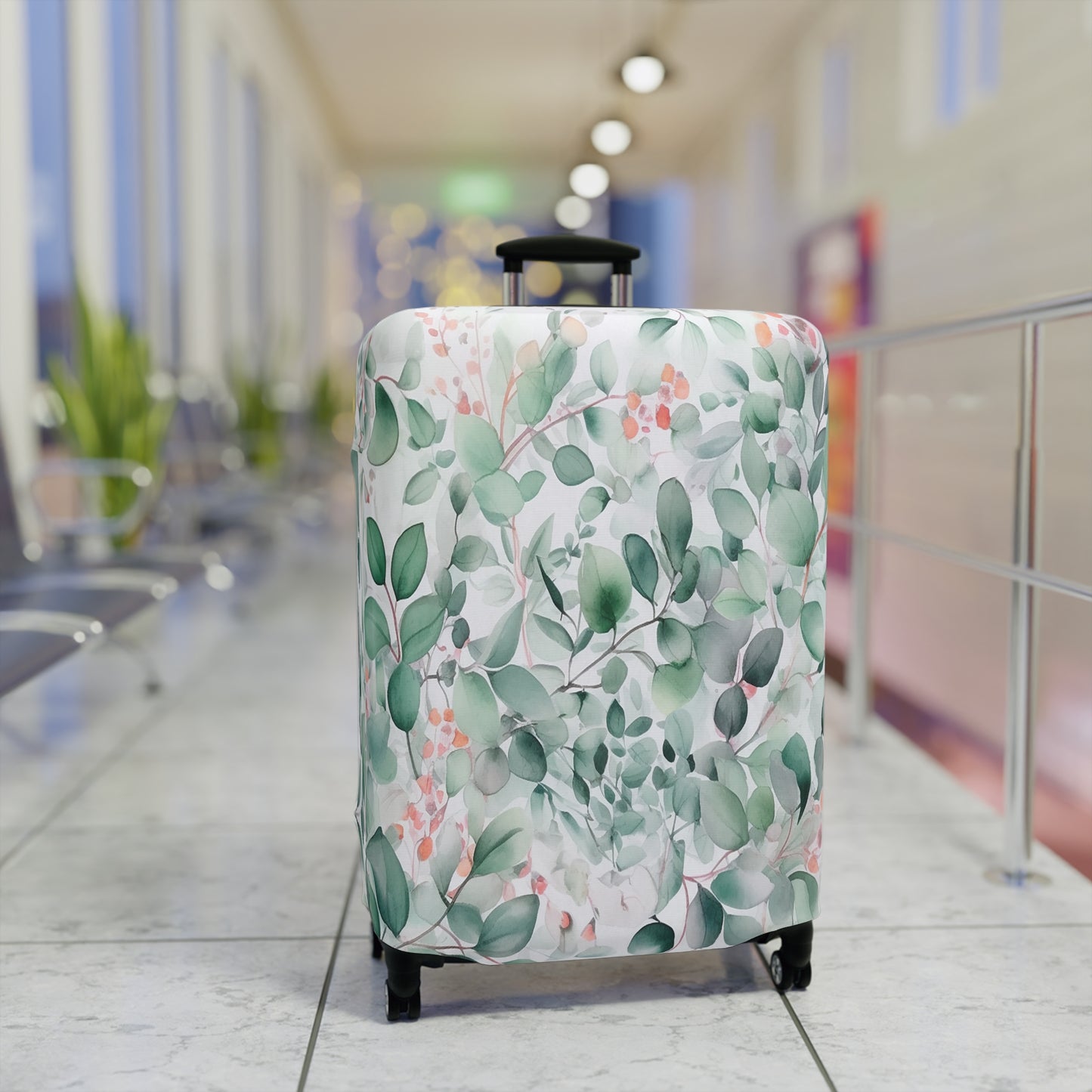 Luggage Cover, Eucalyptus Leaves, awd-344