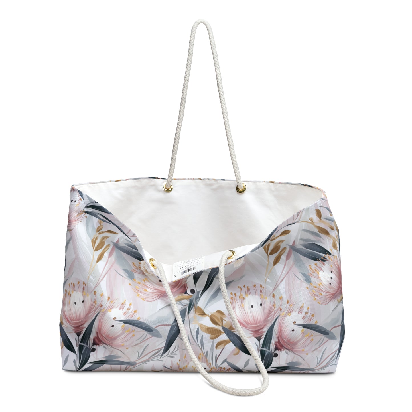 Personalised Weekender Bag, Australian Floral, Large Weekender Bag, Beach Bag, Book Bag