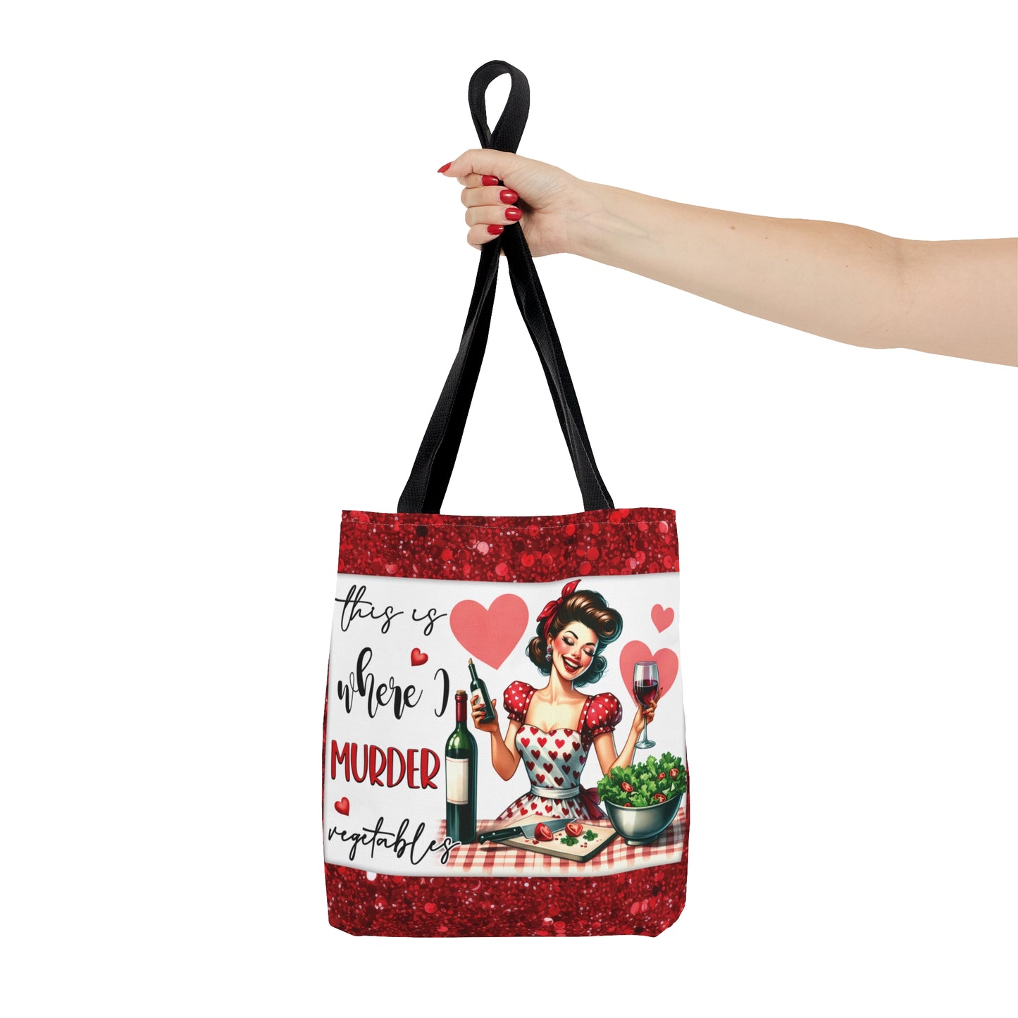 Tote Bag, Retro, This is where I murder Vegetables