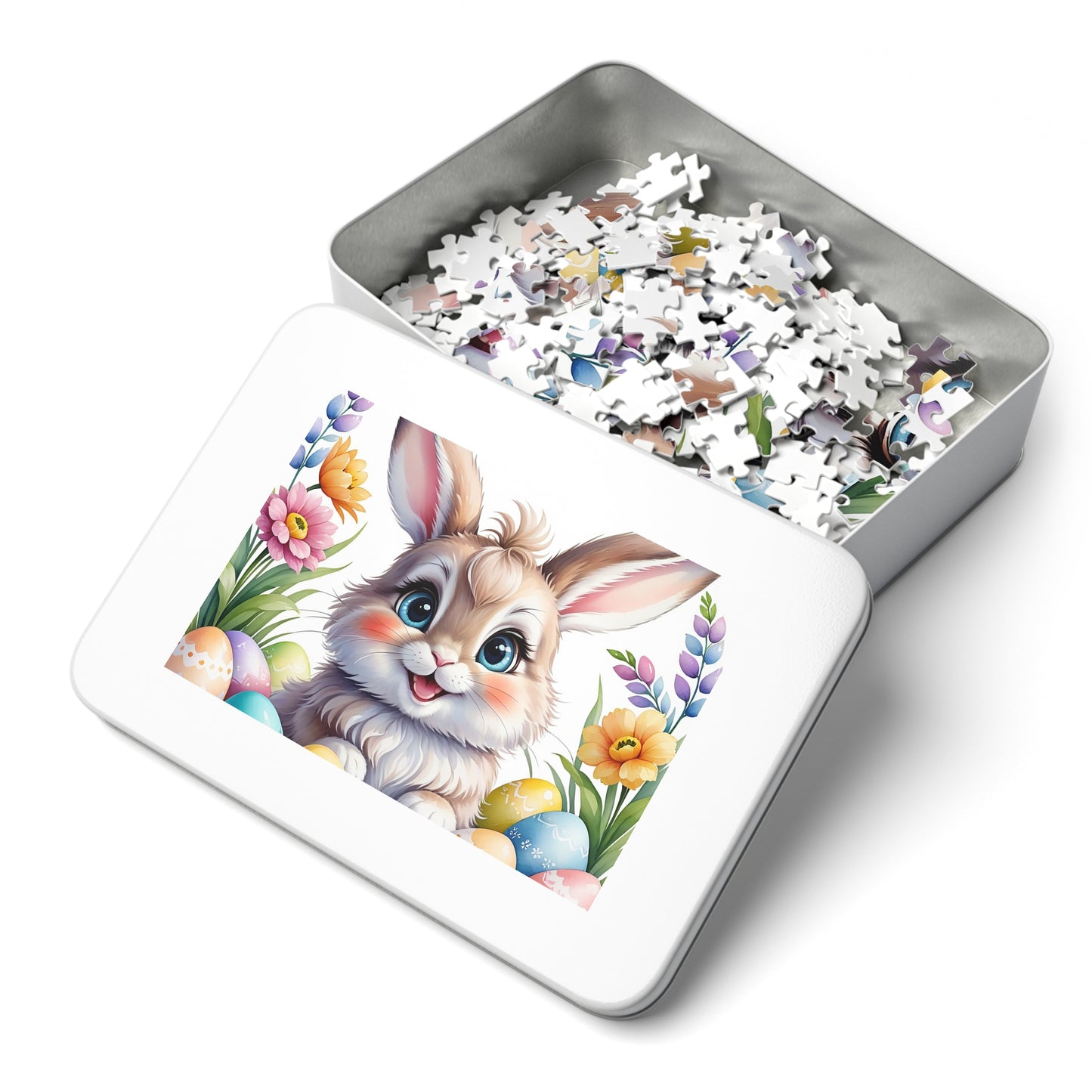 Puzzle, Easter, Rabbit, Personalised/Non-Personalised (30, 110, 252, 500,1000-Piece) awd-653