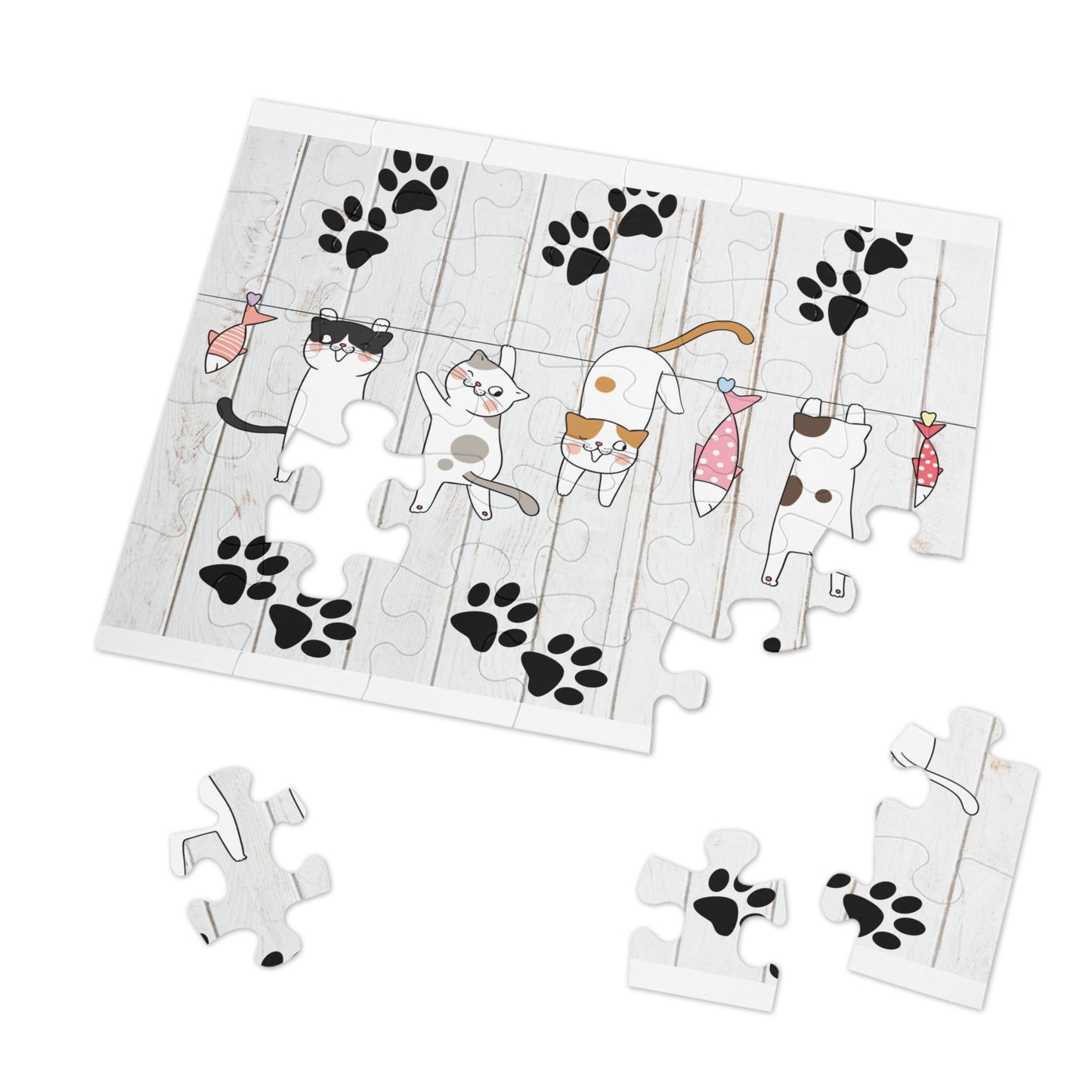 Puzzle, Cats, Personalised/Non-Personalised (30, 110, 252, 500,1000-Piece) awd-665