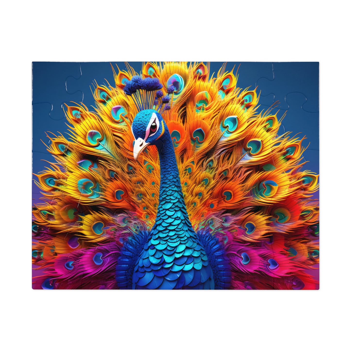 Jigsaw Puzzle, Peacock, Personalised/Non-Personalised (30, 110, 252, 500,1000-Piece)
