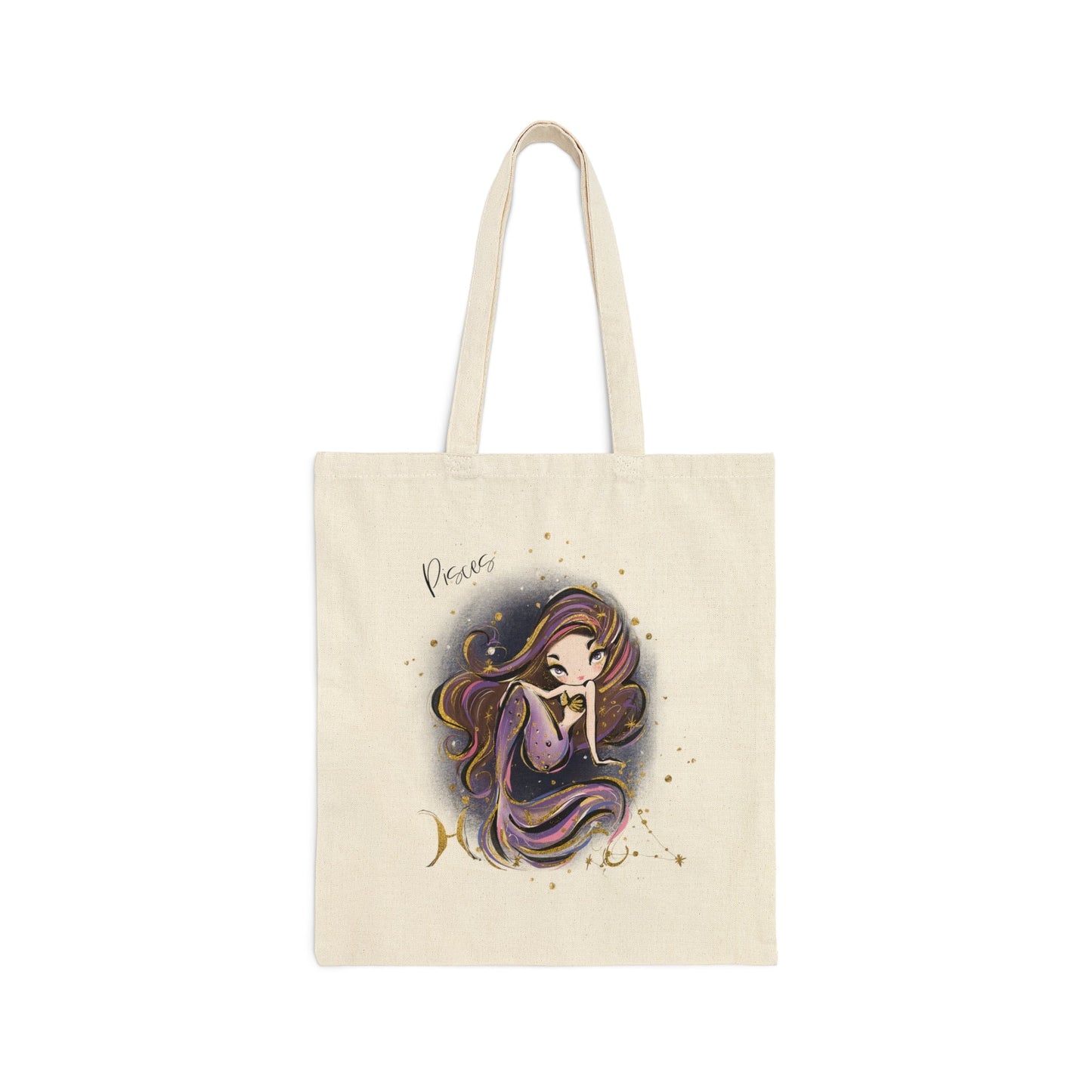 Canvas Tote Bag, Zodiac, Pisces