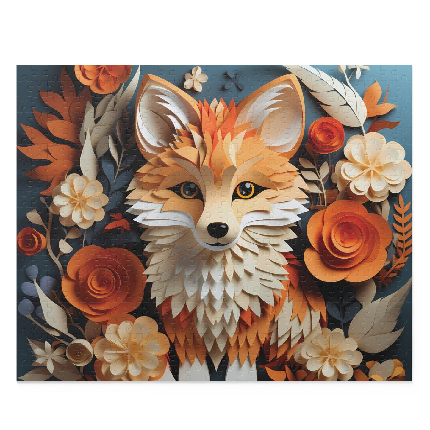 Personalised/Non-Personalised Puzzle, Fox (120, 252, 500-Piece)