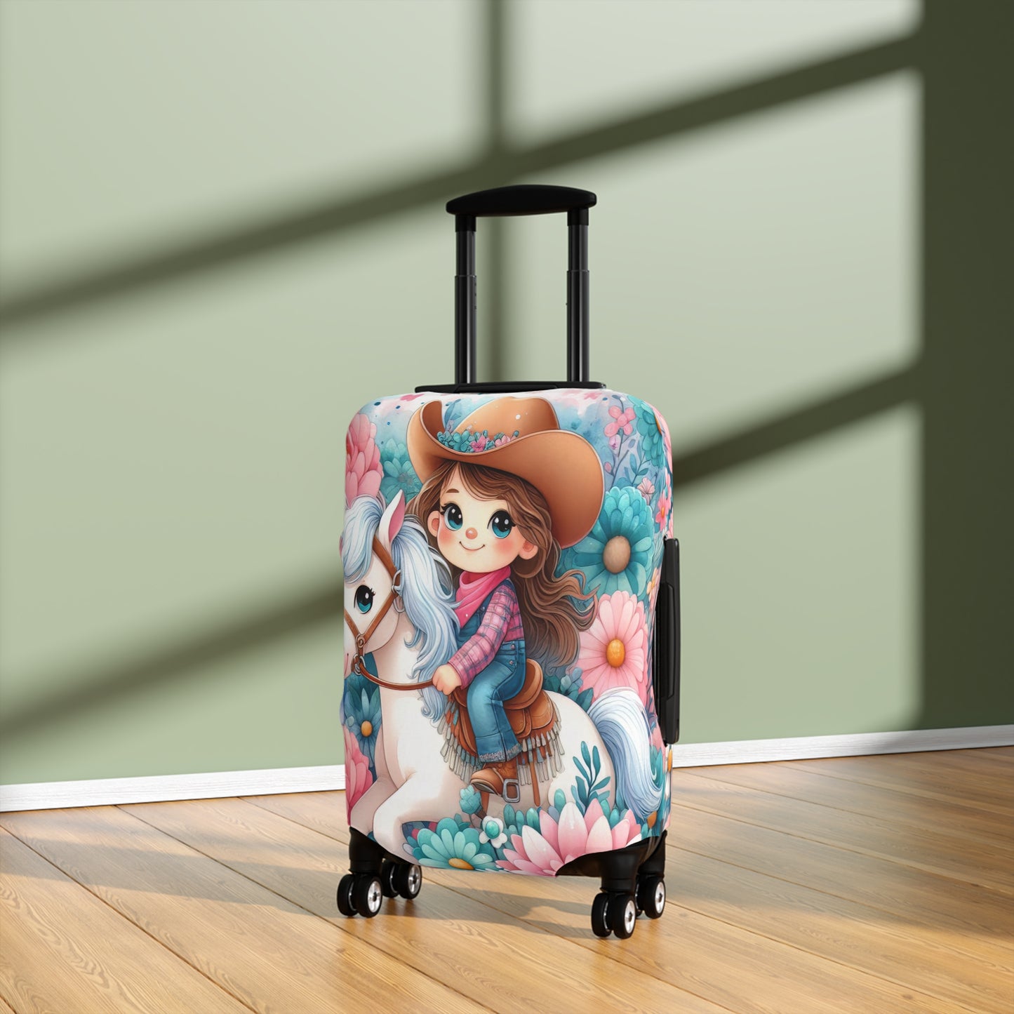 Luggage Cover, Just a Girl who Loves Horses, awd-3072