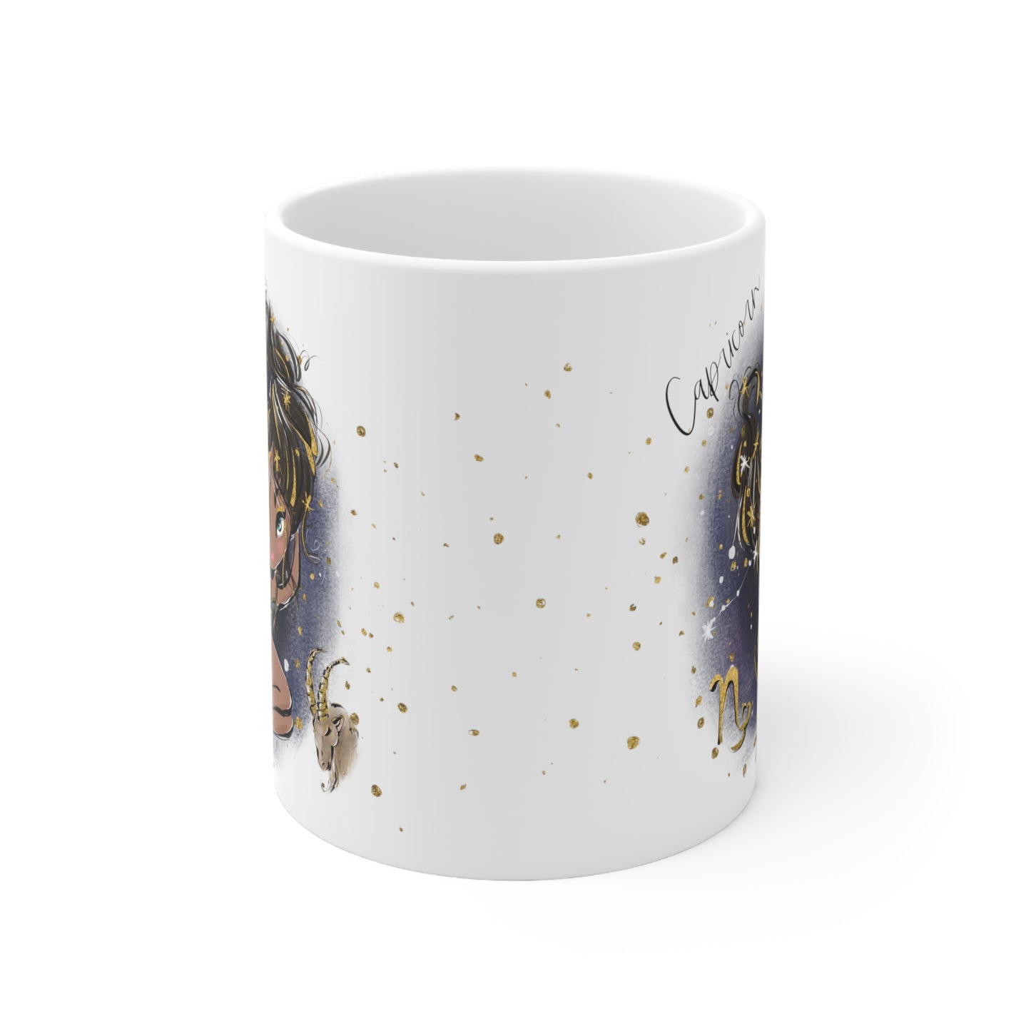 Personalised/Non Personalised Zodiac Sign, Capricorn, Ceramic Mug 11oz