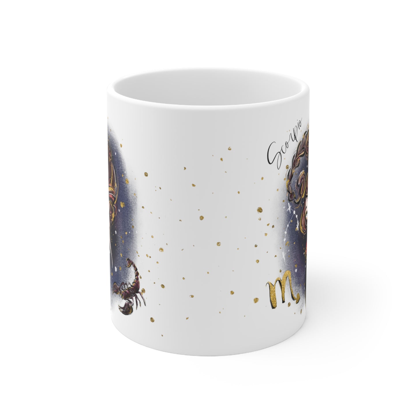 Personalised/Non Personalised Zodiac Sign, Scorpio, Ceramic Mug 11oz