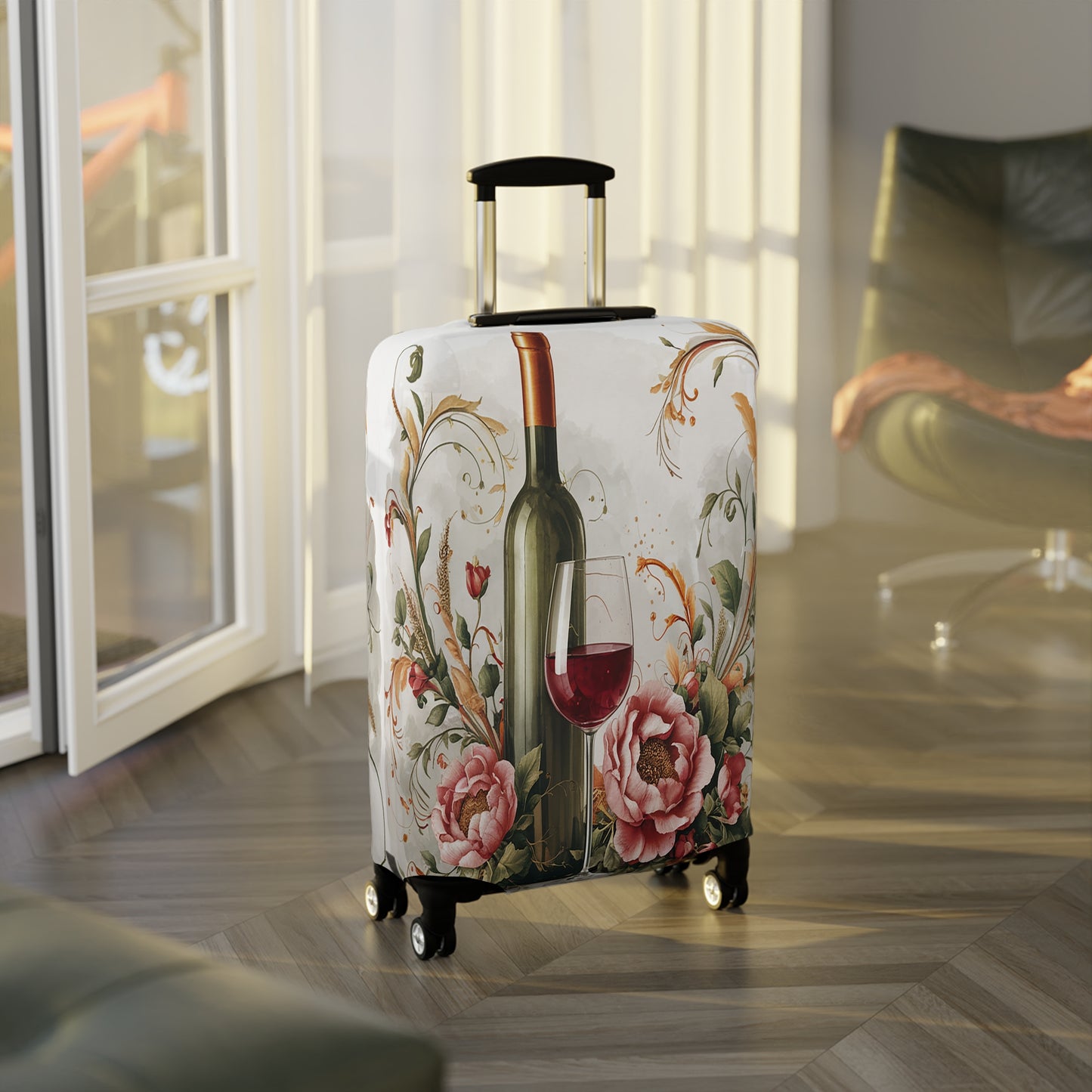 Luggage Cover, Wine and Roses, awd-1767