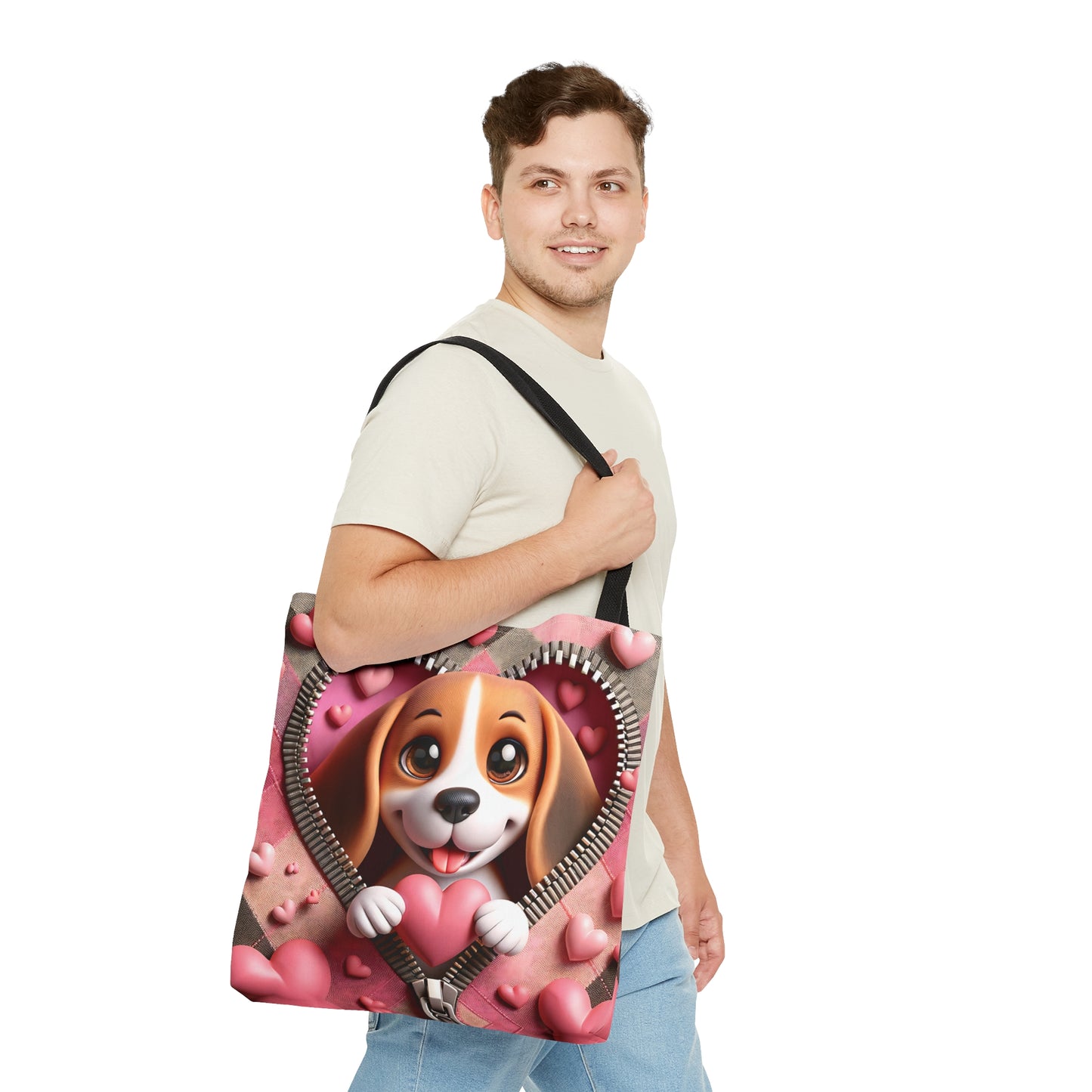 Tote Bag, Cute Dog, Personalised/Non-Personalised Tote bag