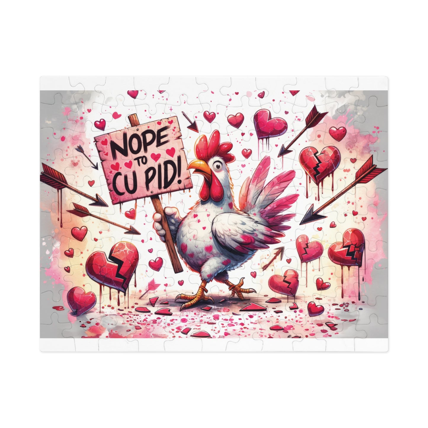 Jigsaw Puzzle, Chickens/Rooster, Personalised/Non-Personalised (30, 110, 252, 500,1000-Piece)