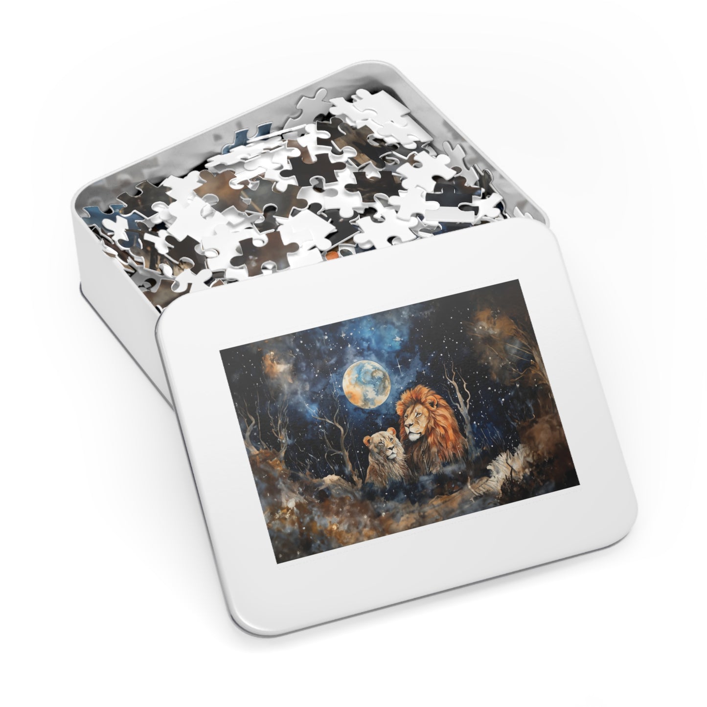 Puzzle, Lions, Personalised/Non-Personalised (30, 110, 252, 500,1000-Piece)