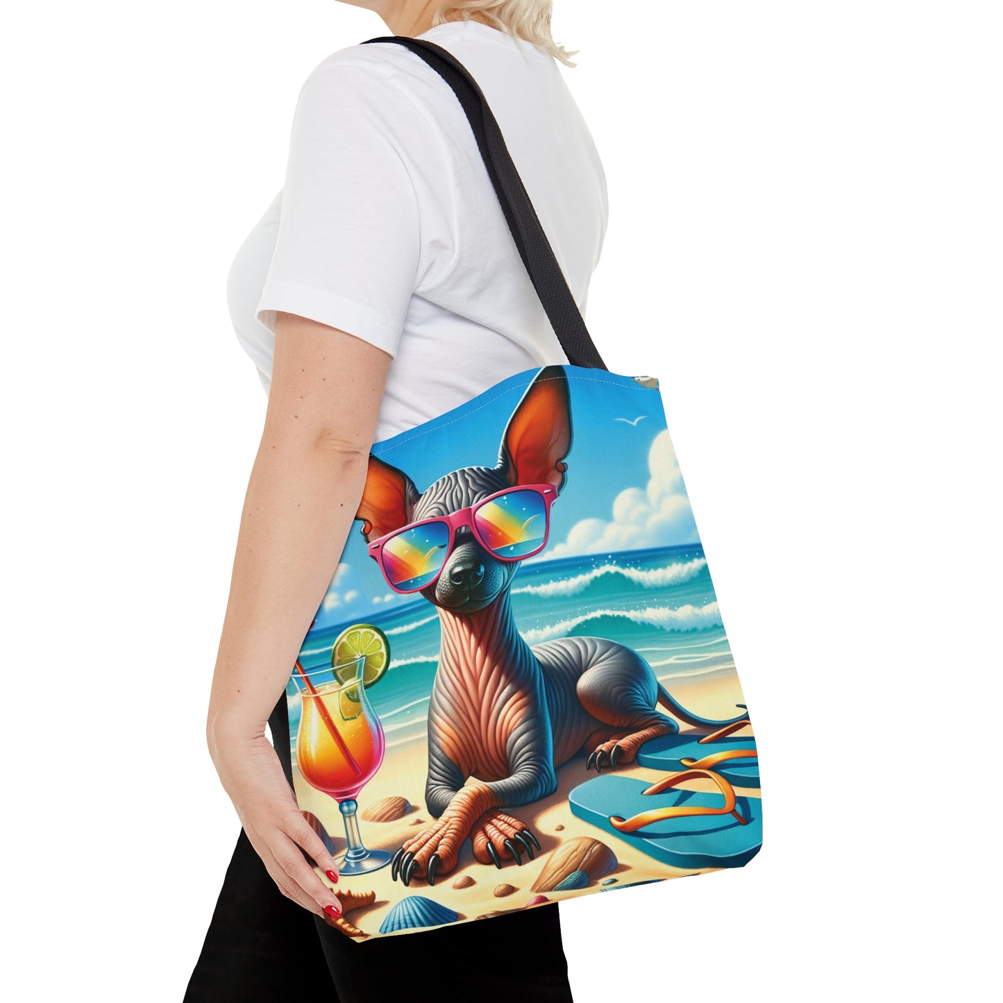 Tote Bag, Dog on Beach, Xloitcuintli, Tote bag, awd-1253