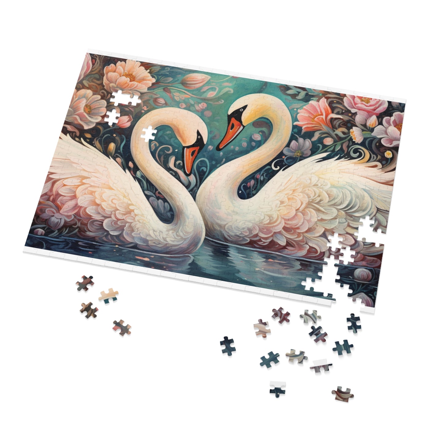 Jigsaw Puzzle, Swan, Personalised/Non-Personalised (30, 110, 252, 500,1000-Piece)