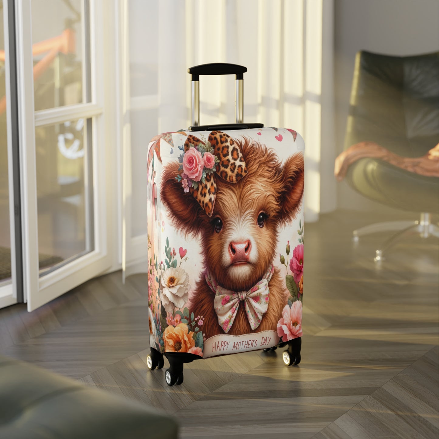 Luggage Cover, Highland Cow, awd-5000