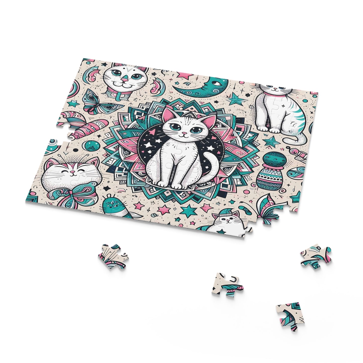 Personalised/Non-Personalised Puzzle, Cats (120, 252, 500-Piece)