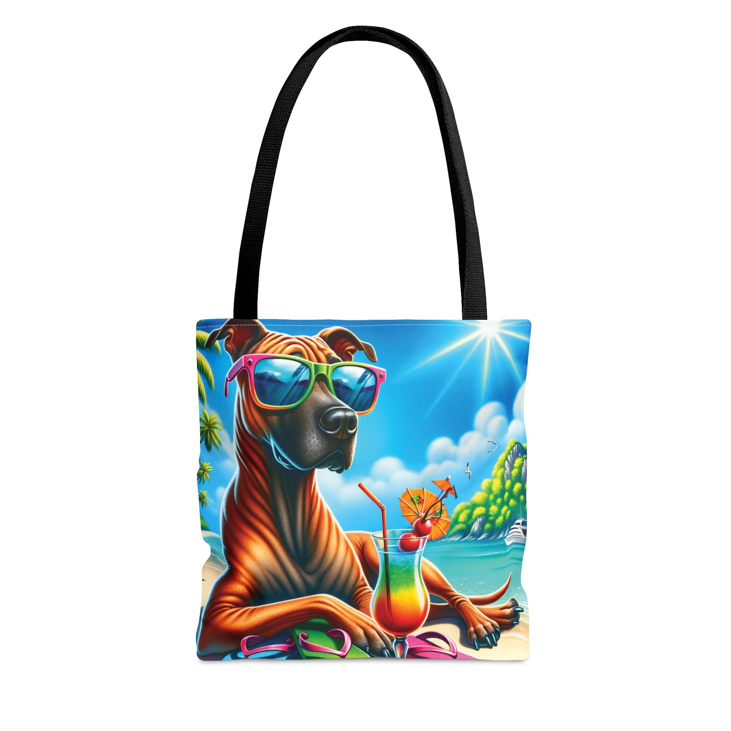 Tote Bag, Dog on Beach, Thai Ridgeback, Tote bag, awd-1250