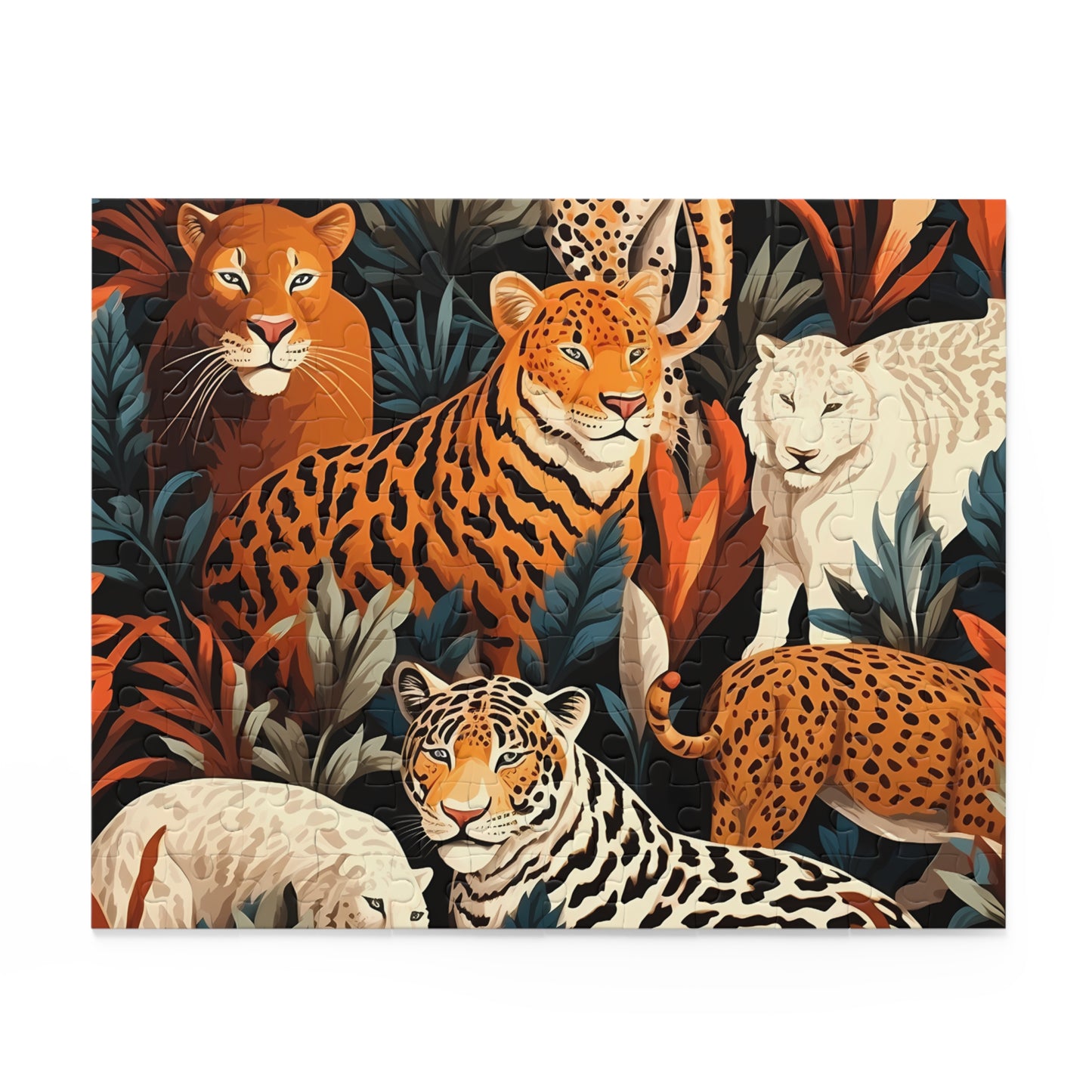 Personalised/Non-Personalised Puzzle, Leopard (120, 252, 500-Piece)