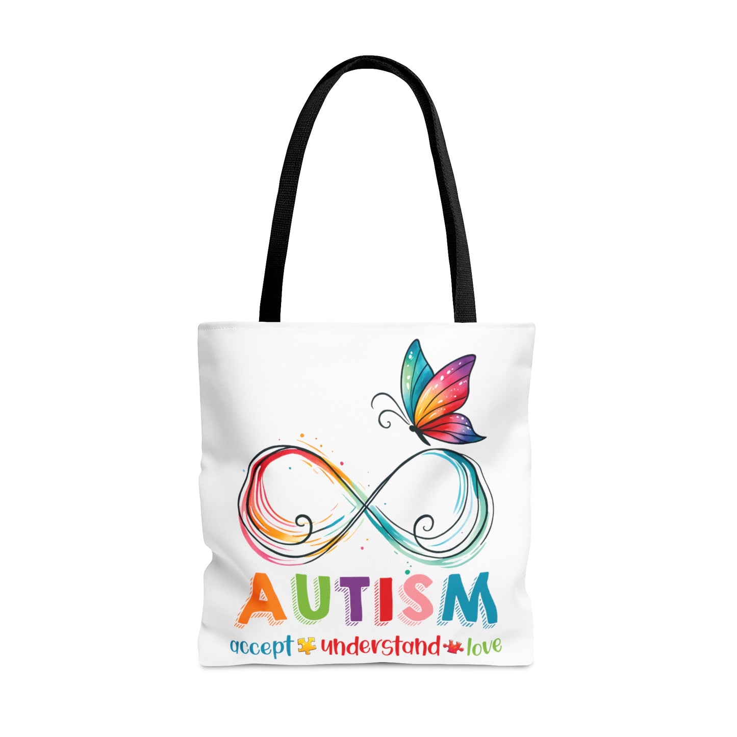 Tote Bag, Autism, Accept, Understand, Love, Personalised/Non-Personalised Tote bag