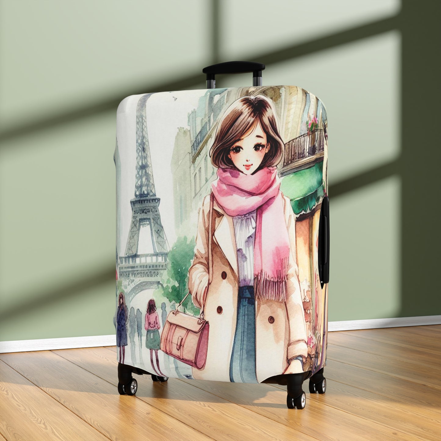 Luggage Cover, Just a Girl Who loves Travelling, awd-2107