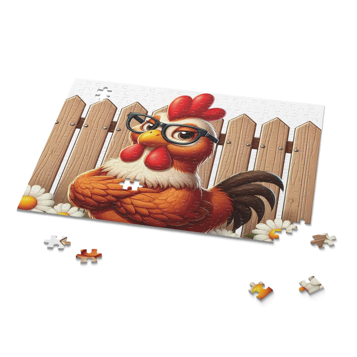 Personalised/Non-Personalised Puzzle, Chicken/Rooster (120, 252, 500-Piece)