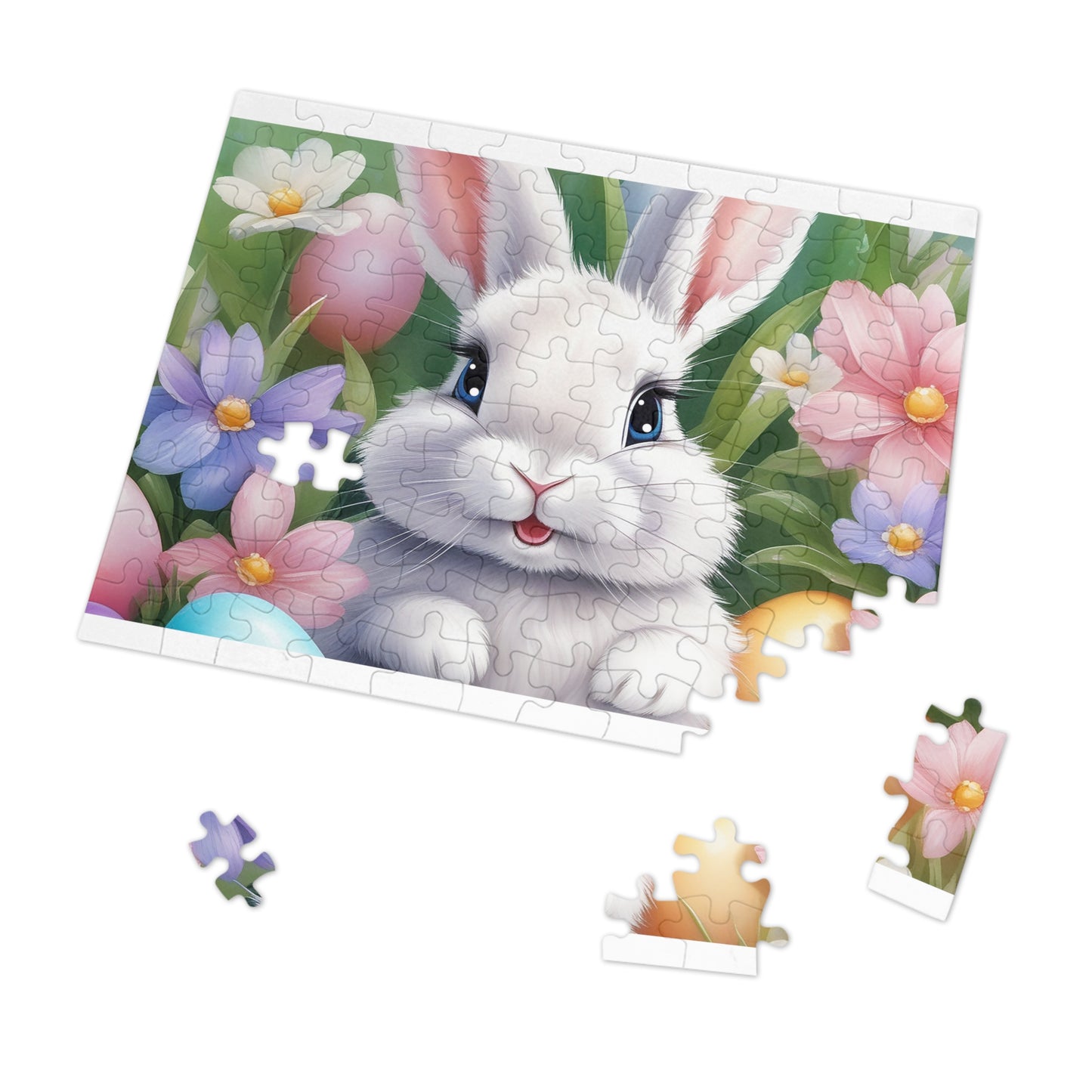 Puzzle, Easter, Rabbit, Personalised/Non-Personalised (30, 110, 252, 500,1000-Piece) awd-648