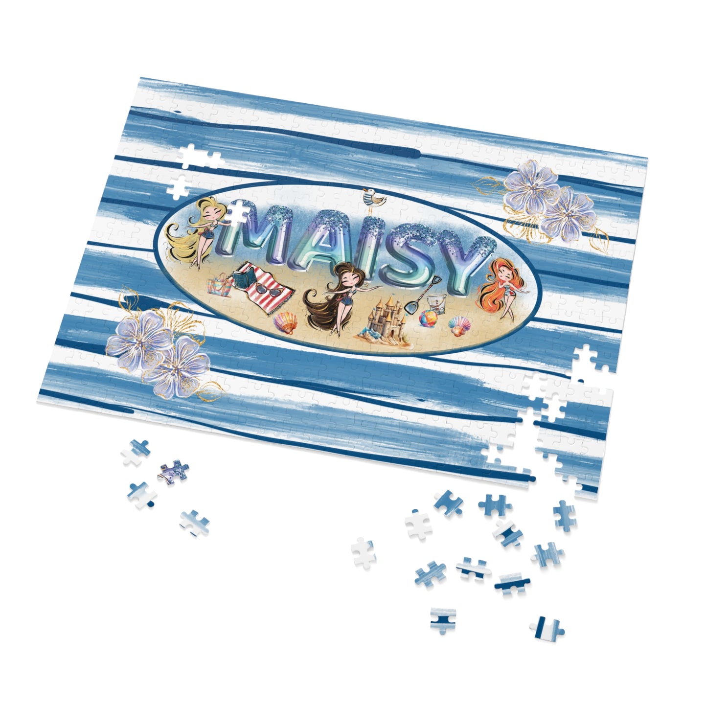 Puzzle, Beach Party, Personalised/Non-Personalised (30, 110, 252, 500,1000-Piece)