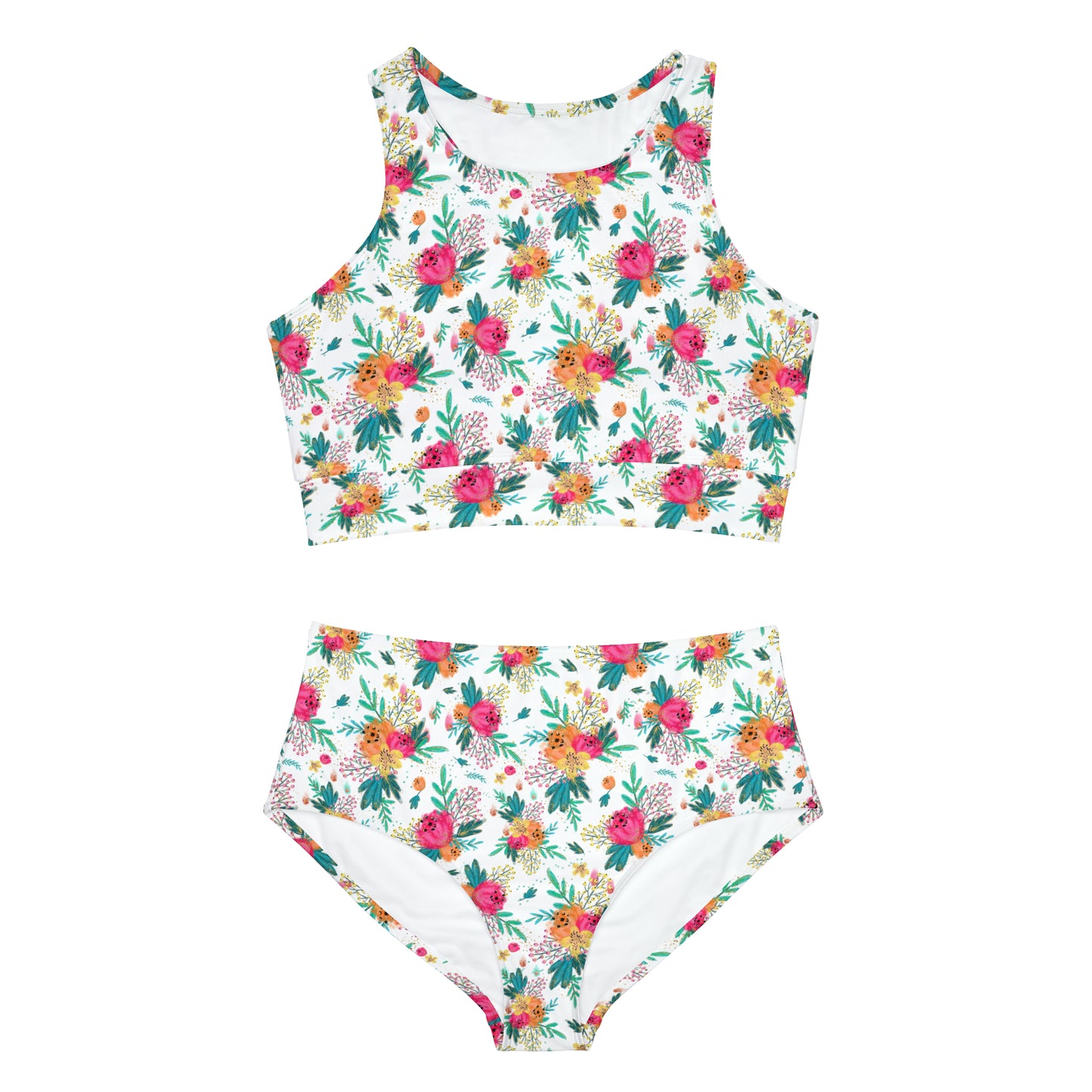 Australian Floral, Women's Sporty Bikini Set