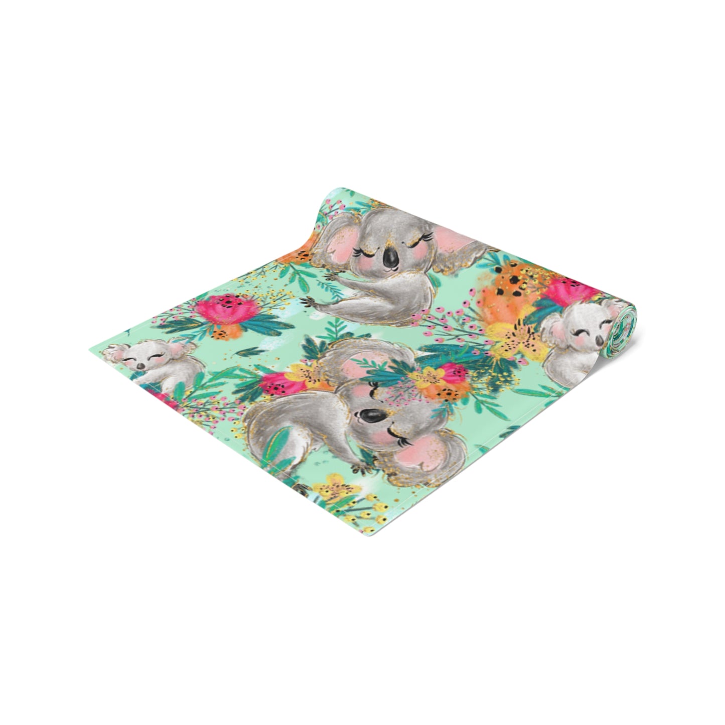 Australian Koalas Table Runner, Cotton Twill and Poly Available