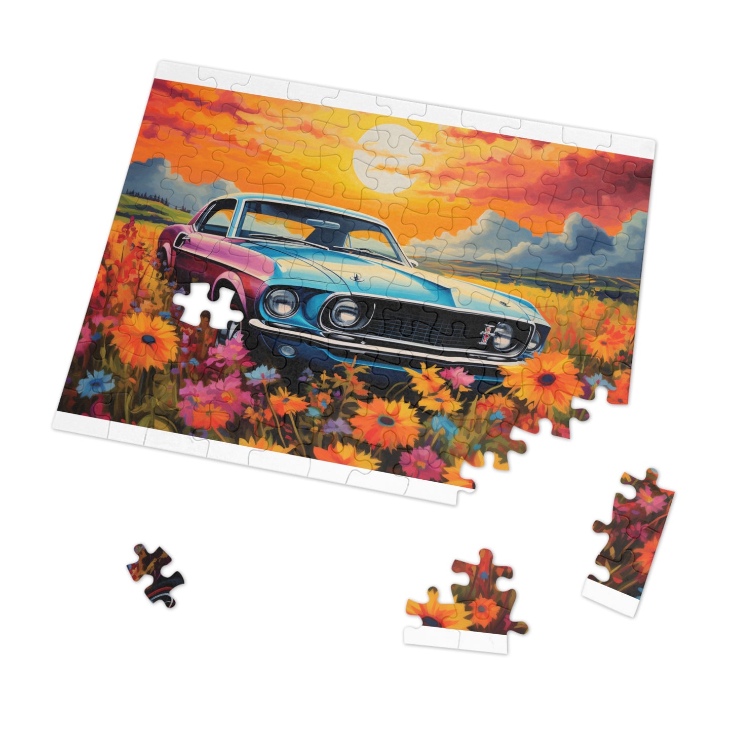 Puzzle, Car, Personalised/Non-Personalised (30, 110, 252, 500,1000-Piece) awd-627