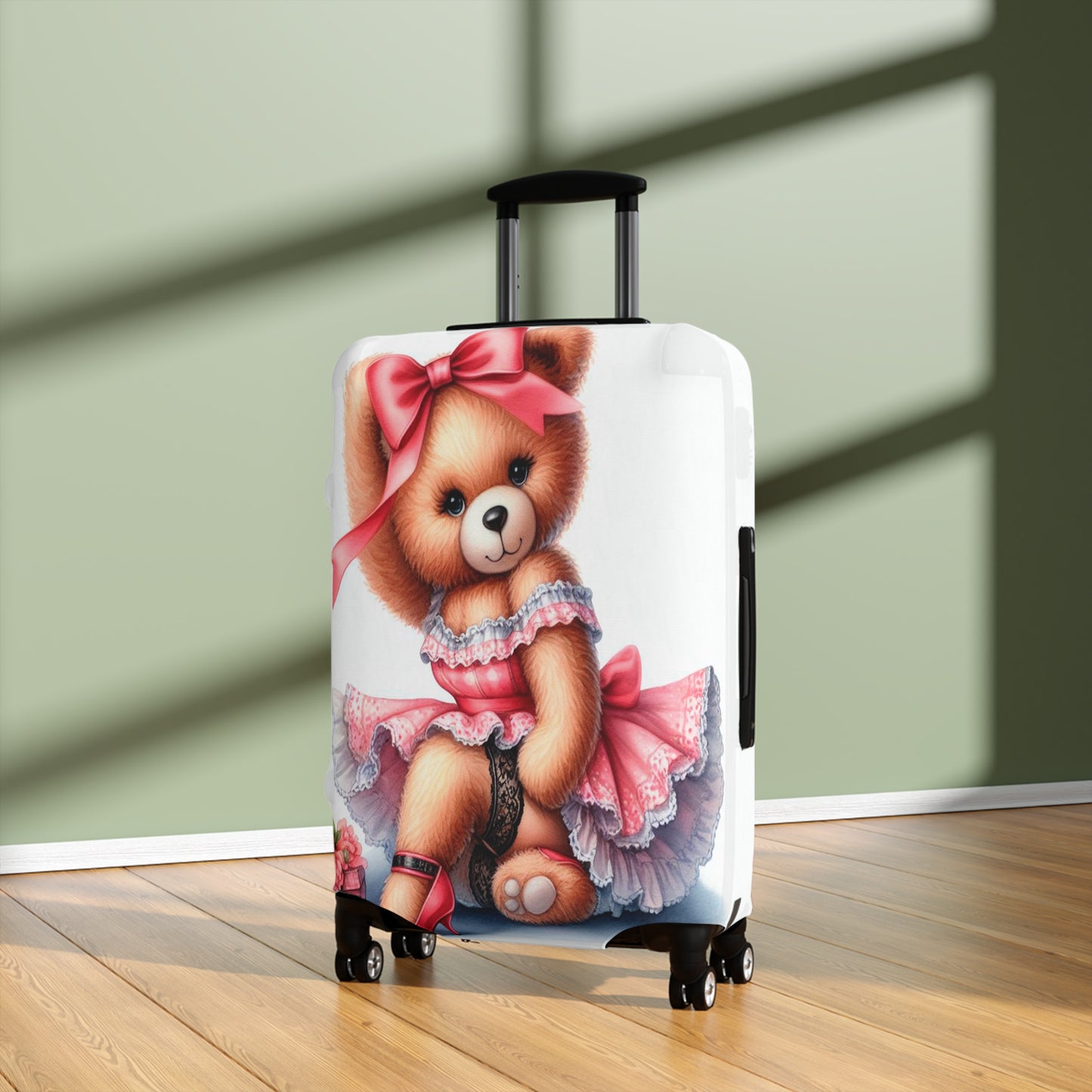 Luggage Cover, Rockabilly, Teddy Bear, awd-3035