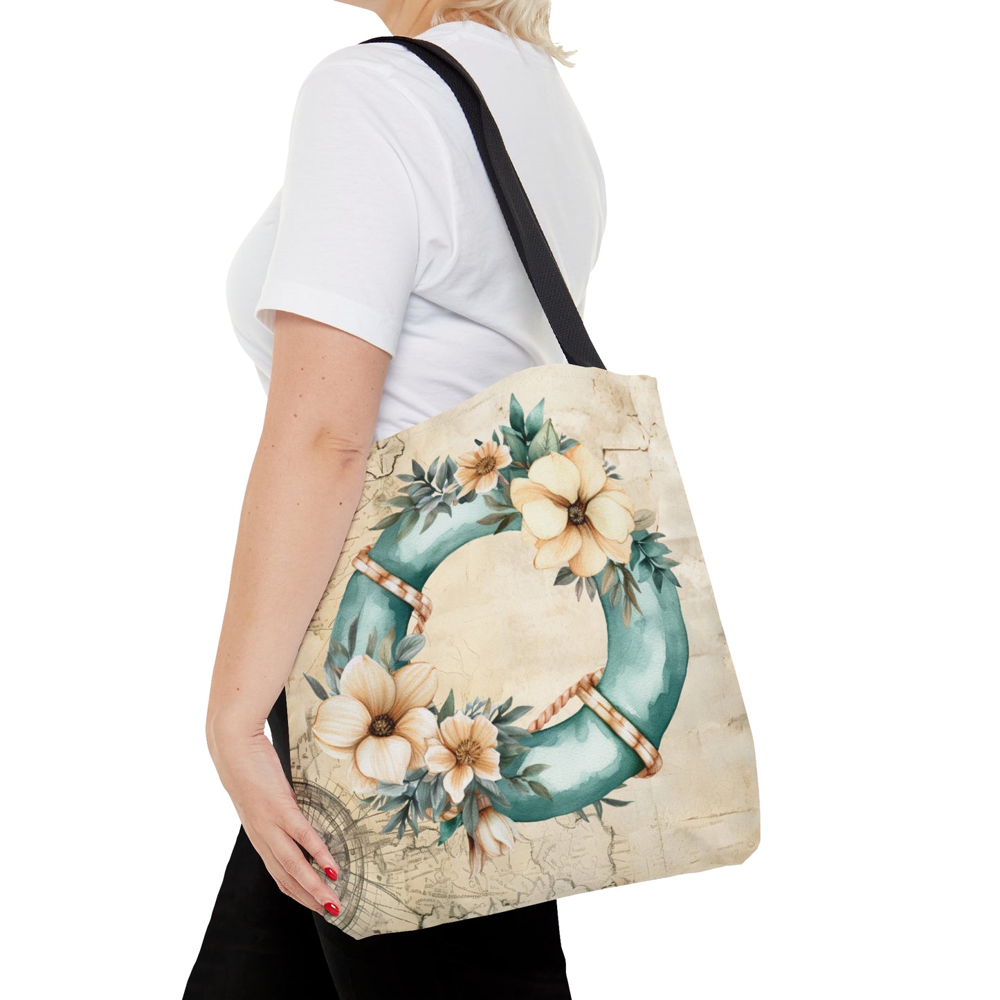 Tote Bag, Nautical bag, Beach Tote Bag