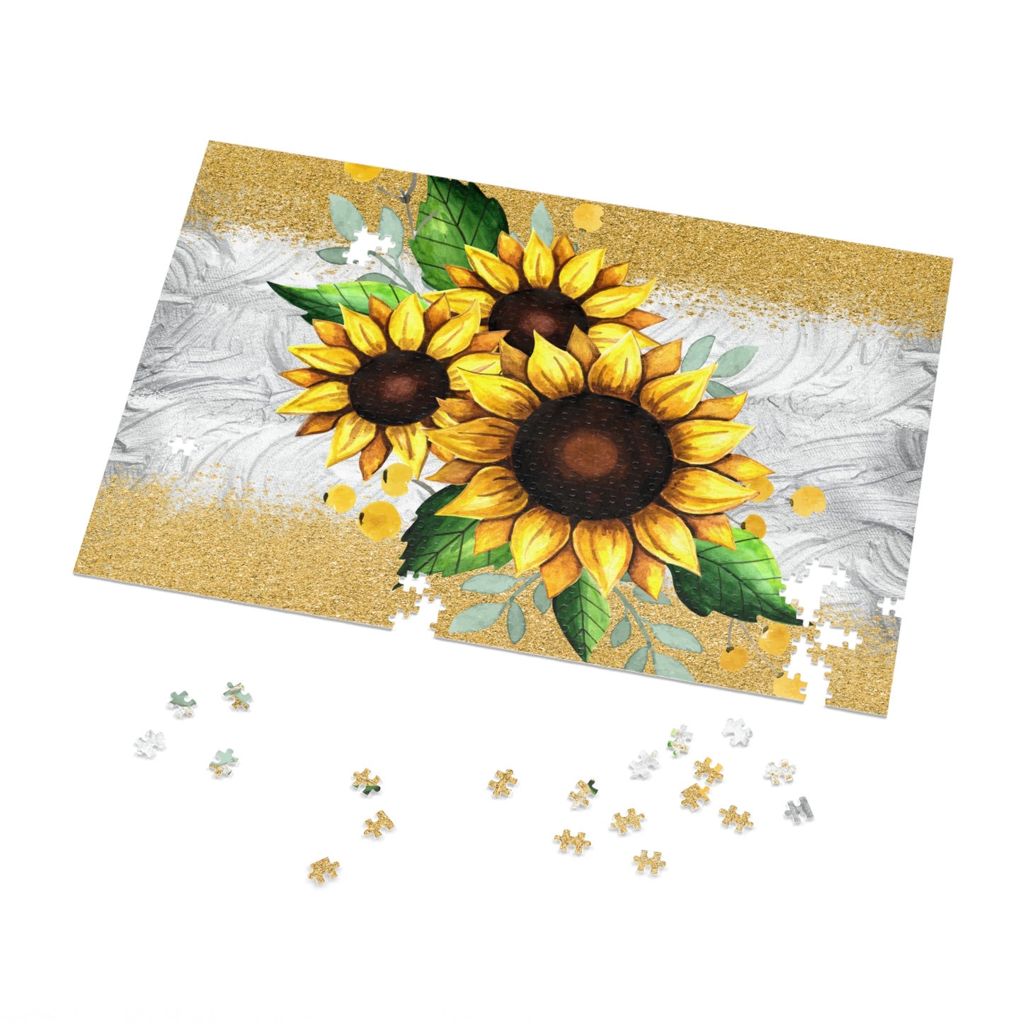 Jigsaw Puzzle, Sunflower, Personalised/Non-Personalised (30, 110, 252, 500,1000-Piece)