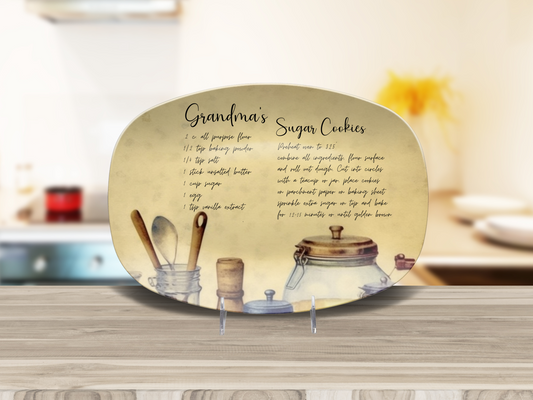 Personalised Handwritten Family Recipe Heirloom Plate/Platter