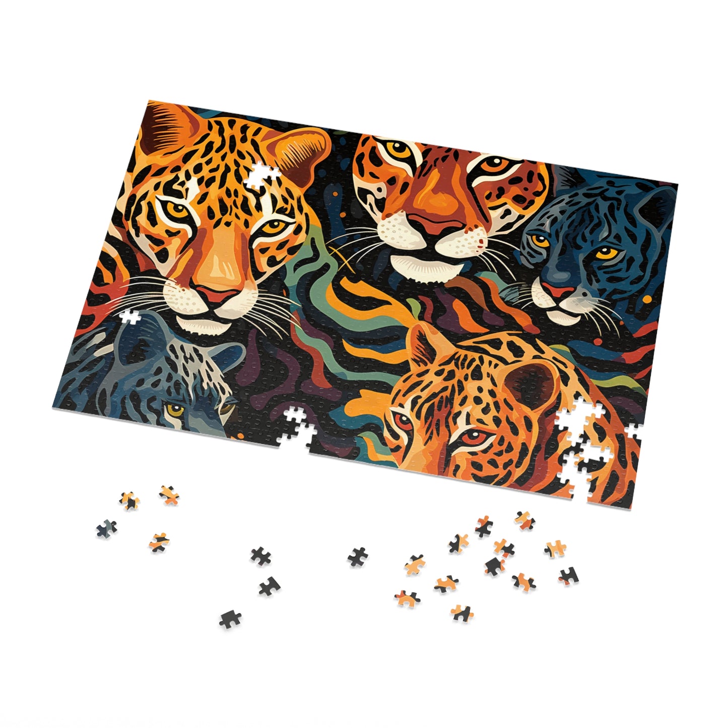 Jigsaw Puzzle, Leopard, Personalised/Non-Personalised (30, 110, 252, 500,1000-Piece)