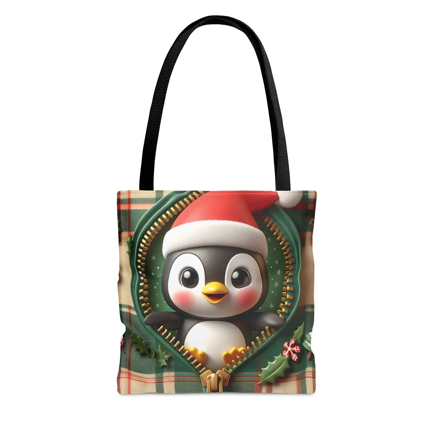 Tote Bag, Christmas, Penguin