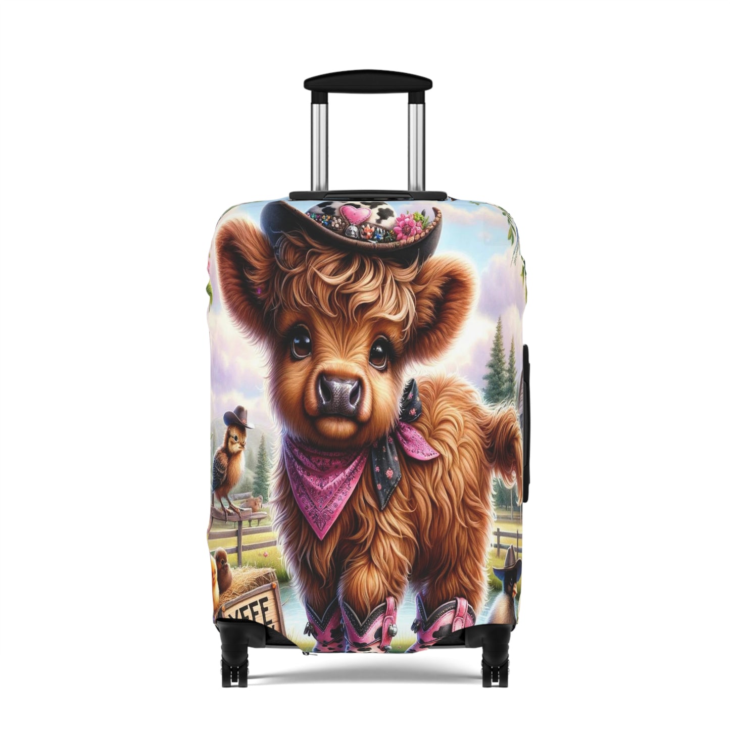 Luggage Cover, Highland Cow, Country and Western, awd-1417