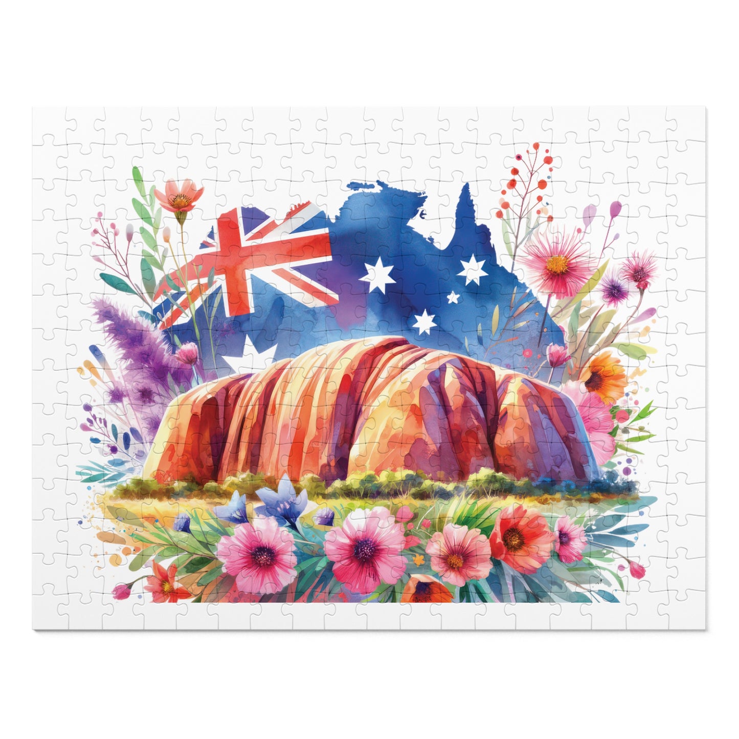 Jigsaw Puzzle, Uluru, Ayers Rock, Australia, Personalised/Non-Personalised (30, 110, 252, 500,1000-Piece)