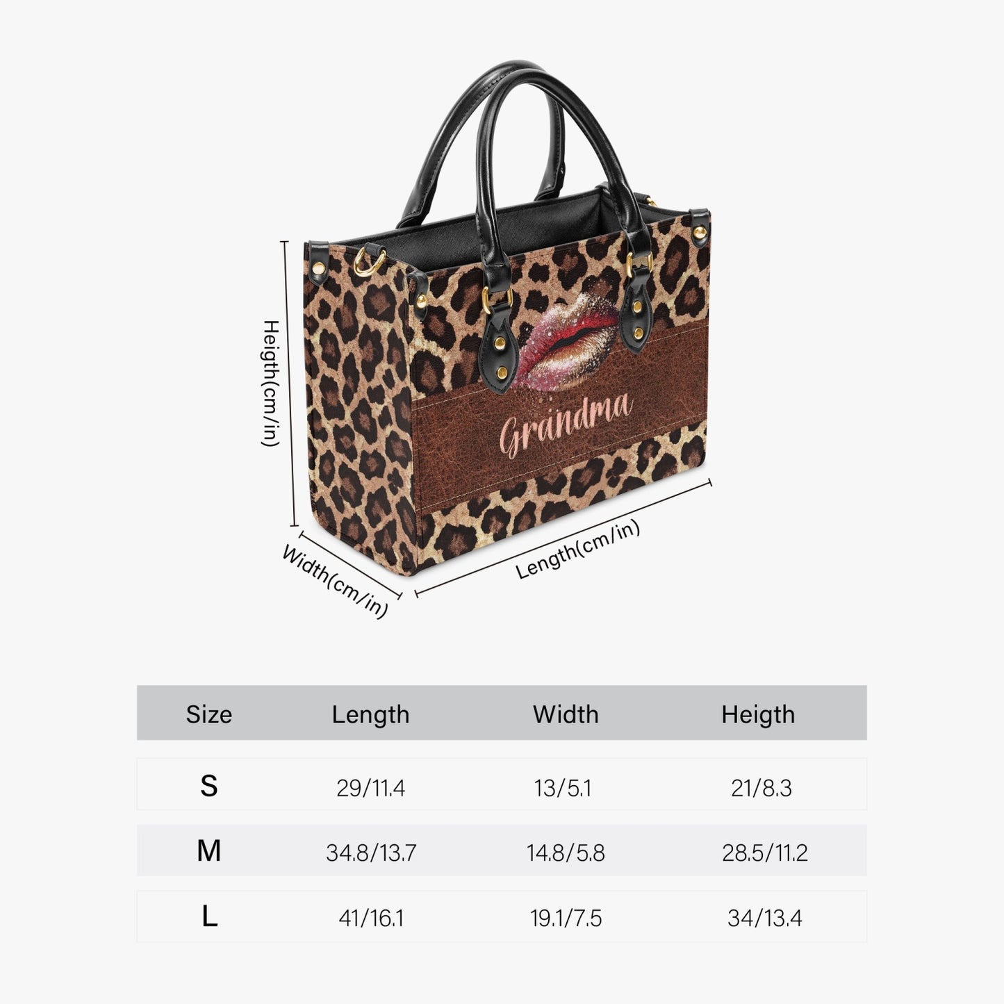 Women's Tote Bag - Leopard Print, Grandma