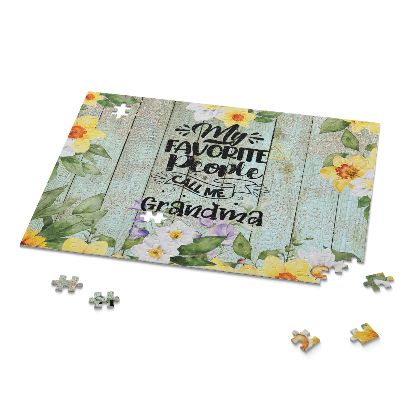 Personalised/Non-Personalised Puzzle, My Favorite people call me Grandma (120, 252, 500-Piece)